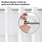 Americanflat 72x75 Hookless Shower Curtain - Water-Resistant Shower Curtain with Sheer Panel, Snap-In Liner, and Grommets - 100% Polyester